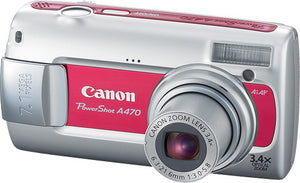 PowerShot A470 Digitale Compact Camera - Rood