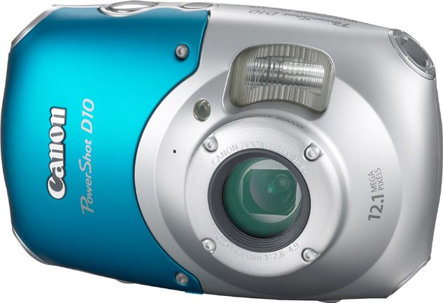 Canon-PowerShot D10 Digitale Onderwater Compact Camera - Blauw (In doos) Tweedehands