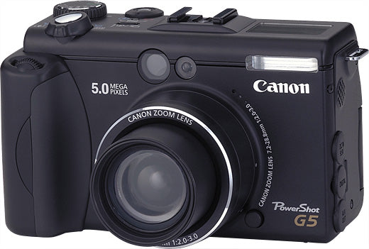 Canon-PowerShot G5 Digitale Compact Camera - Zwart Tweedehands