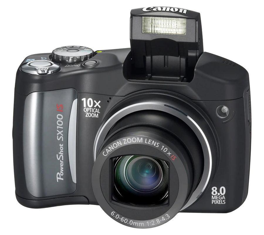 Canon-PowerShot SX100 IS Digitale Compact Camera - Zwart (In doos) Tweedehands