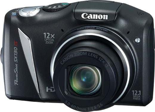 Canon-PowerShot SX130 IS Digitale Compact Camera - Zwart Tweedehands