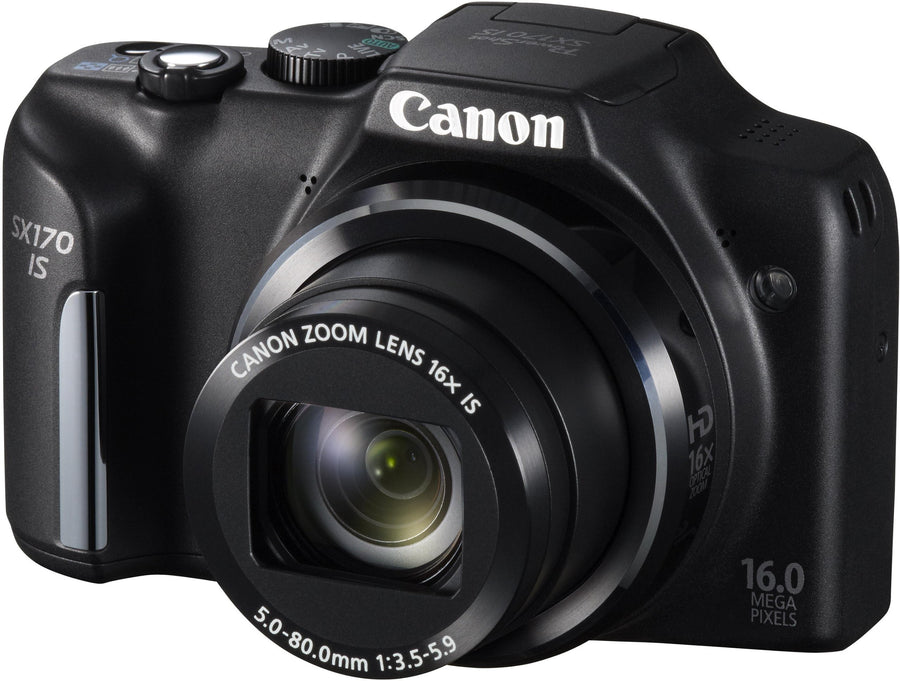 Canon-PowerShot SX170 IS Digitale Compact Camera - Zwart (In doos) Tweedehands