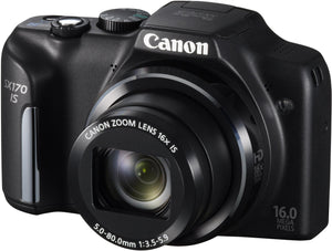 PowerShot SX170 IS Digitale Compact Camera - Zwart (In doos)