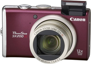 PowerShot SX200 IS Digitale Compact Camera - Rood