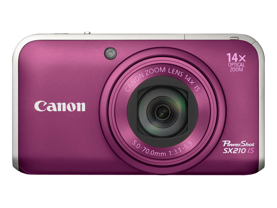 Canon-PowerShot SX210 IS Digitale Compact Camera - Paars (In doos) Tweedehands