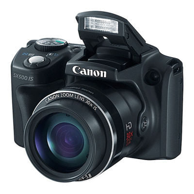Canon-PowerShot SX500 IS Digitale Compact Camera - Zwart Tweedehands