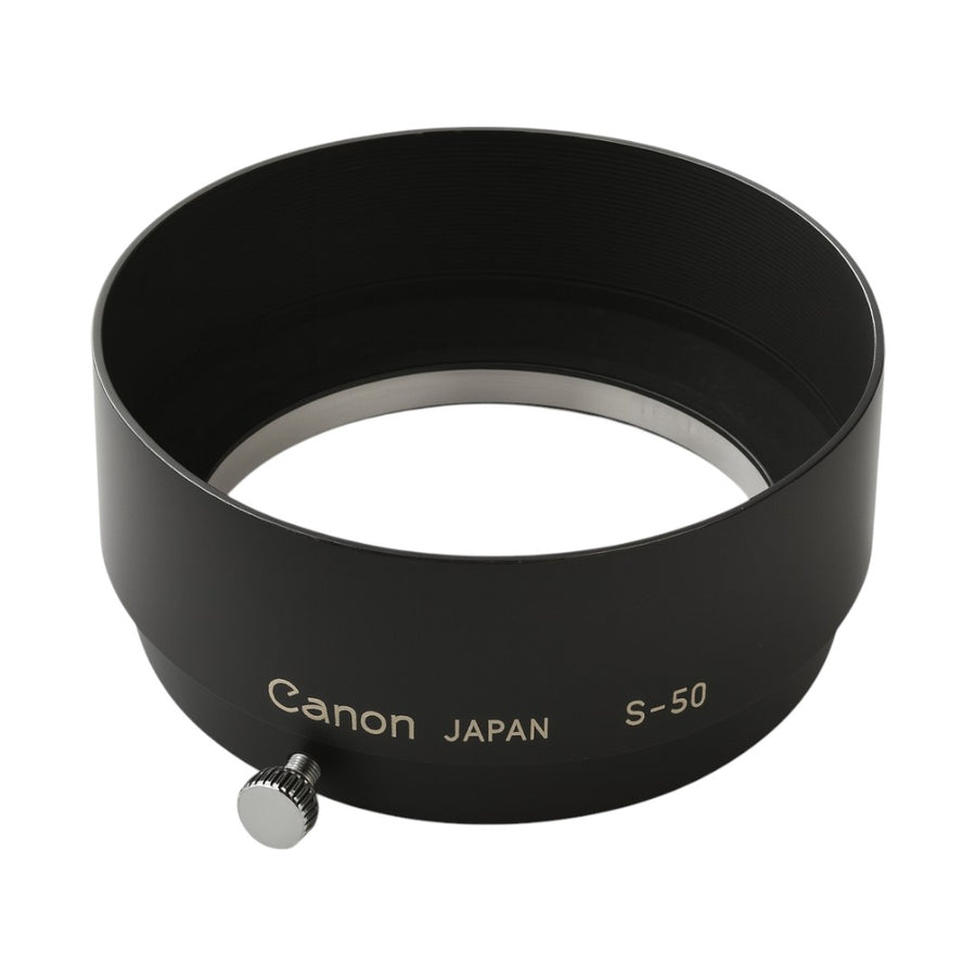 Canon-S-50 Metalen Zonnekap / Lens hood Incl. Case (Nieuw)