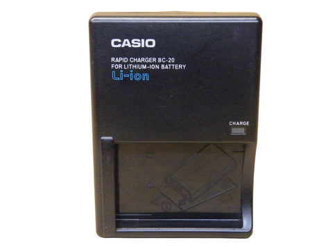 Casio BC-20 acculader voor NP-20, zwarte snellader voor lithium-ion, tweedehands