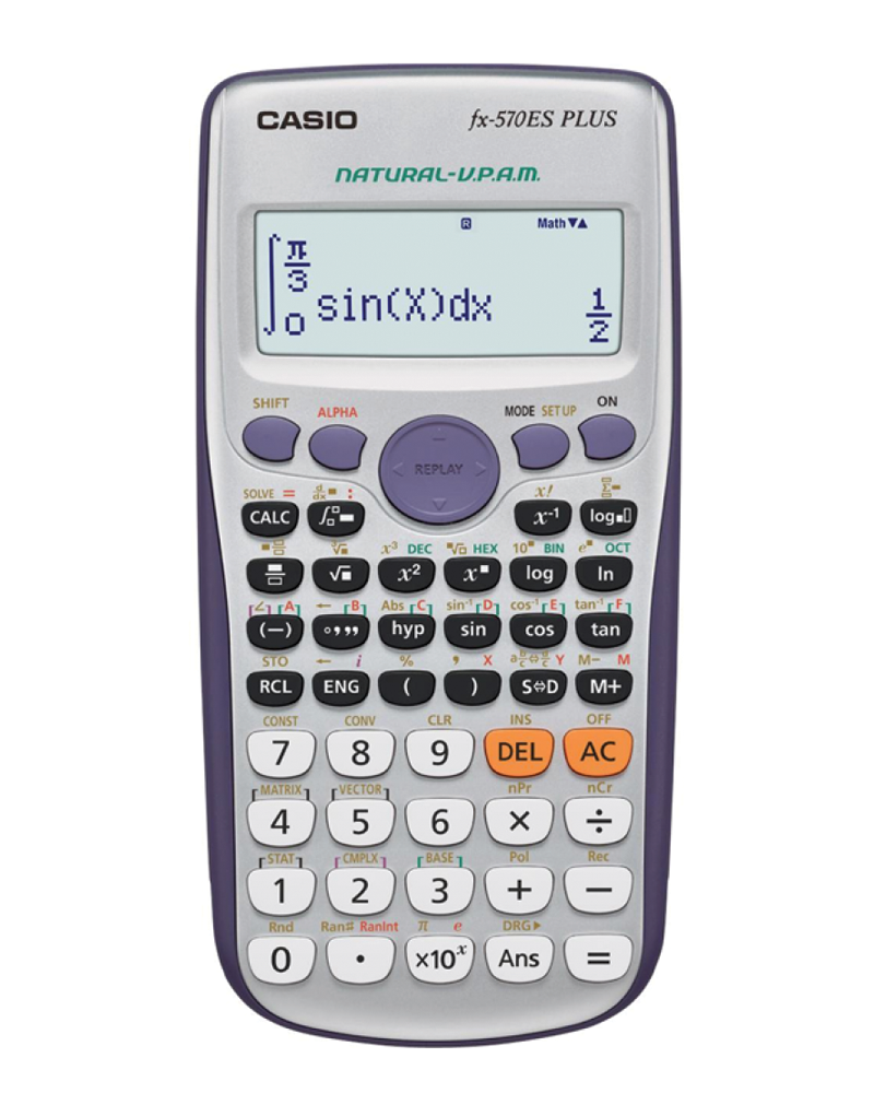 Casio fx-570ES PLUS wetenschappelijke rekenmachine, voorkant