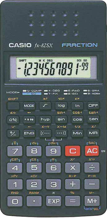 Casio-FX-82SX Rekenmachine Tweedehands