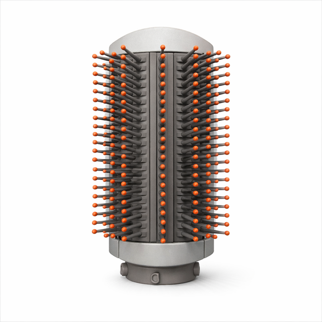 Dyson Airwrap Soft Smoothing Brush, koper met zilver, vooraanzicht