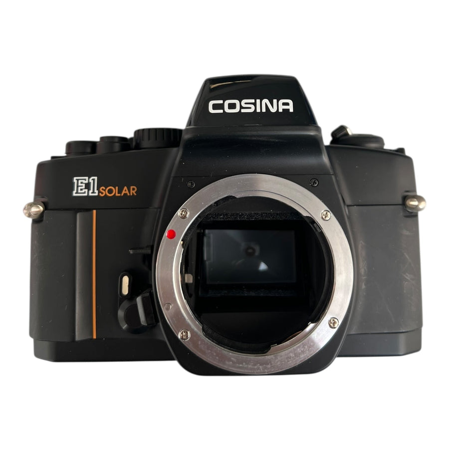 Cosina-E1 Solar 35 mm Film Camera SLR (In doos, zonder lens) Tweedehands