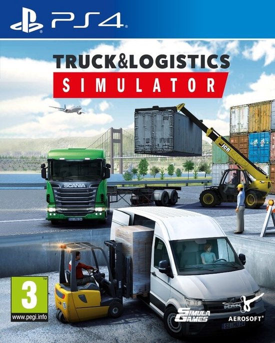 PlayStation 4 Truck & Logistics Simulator, doos voorkant, tweedehands
