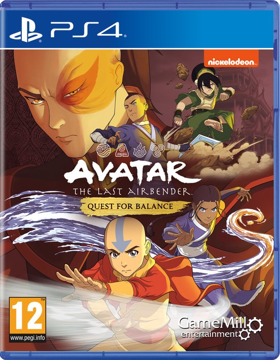 PlayStation 4 Avatar: The Last Airbender Quest for Balance, doos voorkant, tweedehands
