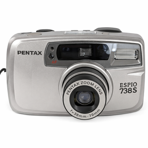 Espio 738S 35mm Zoom Point and Shoot Film Camera - Zilver