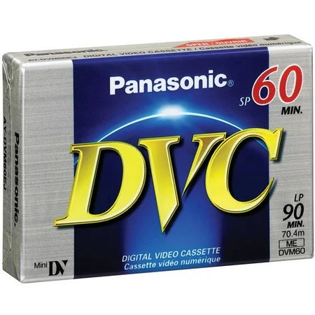 Panasonic-MiniDV Videocassette / DV Tape DVM60 60 Min (LP 90 Min) (Nieuw)