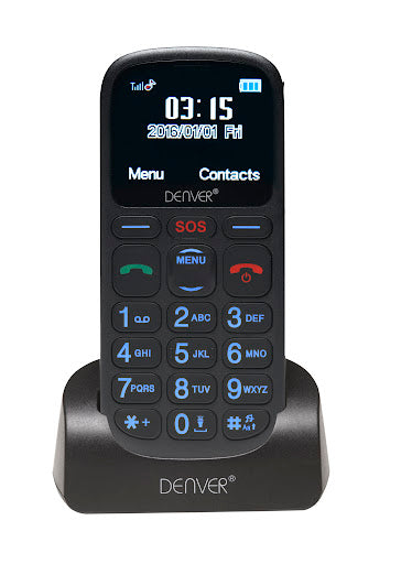 Denver-GSP‑120 Senioren Telefoon – 2G GSM Basic Mobile Phone Tweedehands