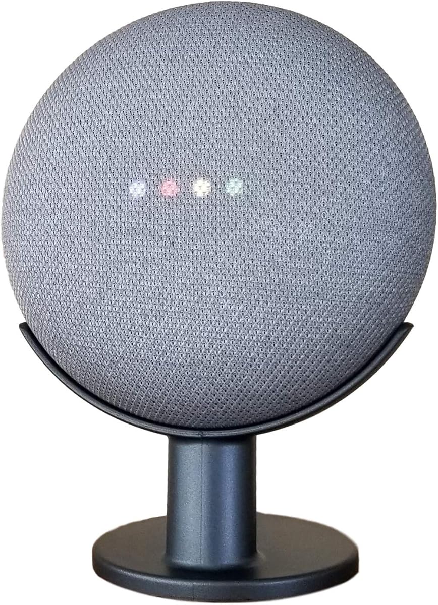 Zwarte desk stand voor Google Home Mini Nest Mini