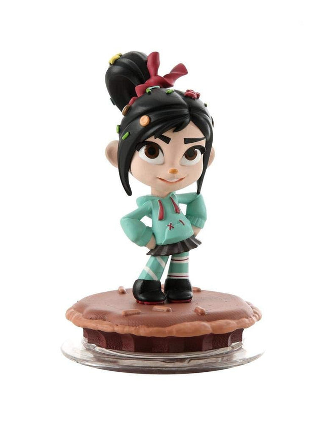 Disney Infinity Vanellope von Schweetz figuur, Vanellope in mintgroene hoodie op een koekjesvoet