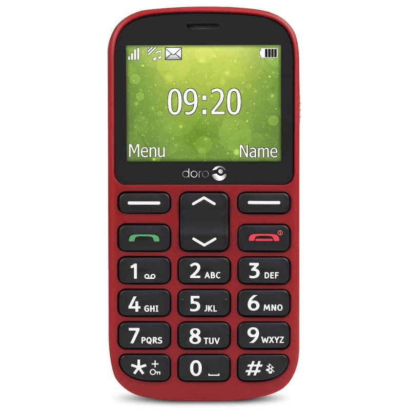 Doro-1360 - Dual SIM Senioren Telefoon - Rood (Nieuw)