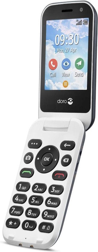 Doro-7080 - Klaptelefoon met Grote Knoppen voor Senioren - Wit (In doos) Tweedehands
