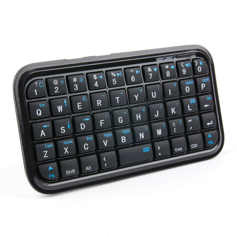 Draadloos mini-toetsenbord voor PlayStation 3, zwart, met QWERTY-indeling, bovenaanzicht