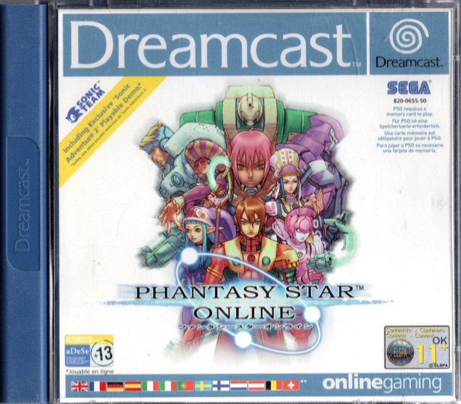 Dreamcast-Phantasy Star Online Tweedehands