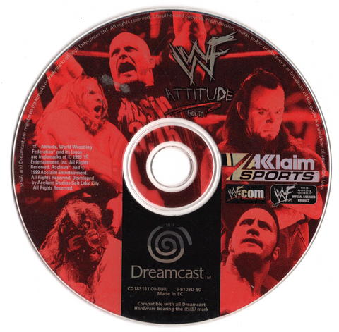 Dreamcast-WWF Attitude Get It (Losse disc) Tweedehands