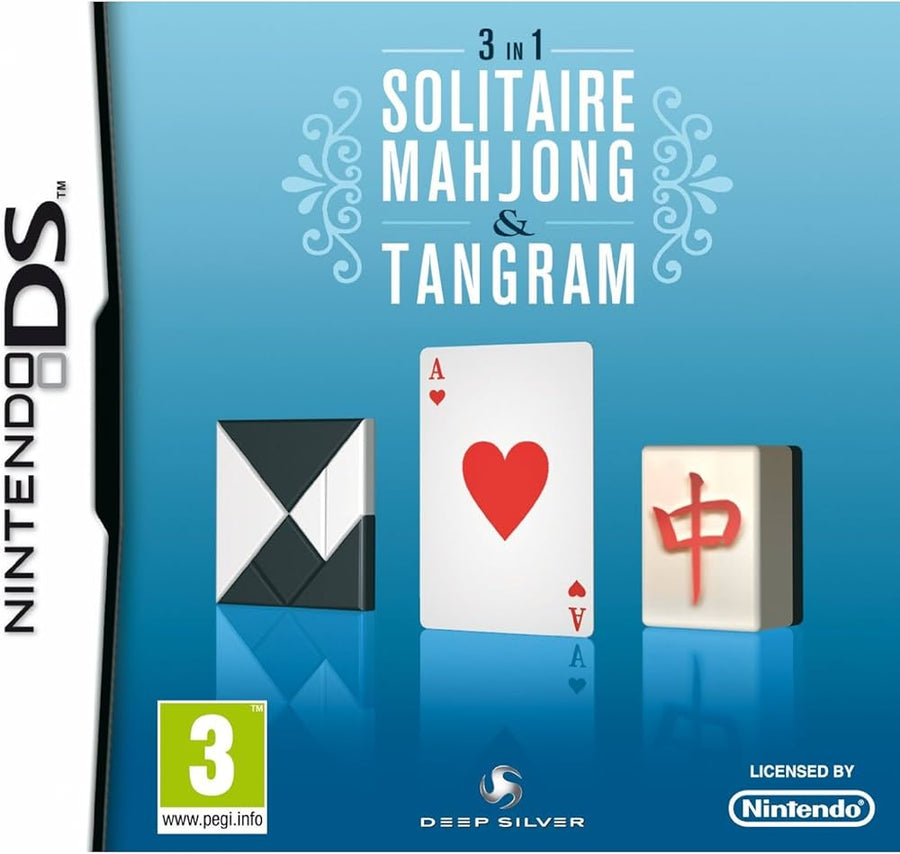 DS-3 in 1: Solitaire, Mahjong & Tangram Tweedehands