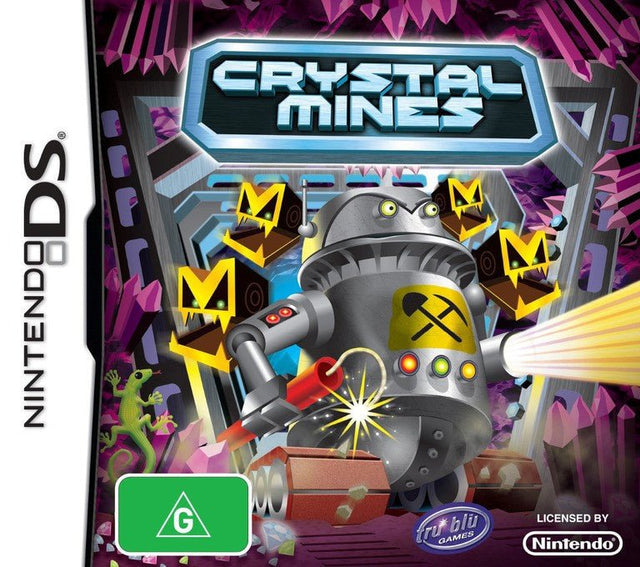 Nintendo DS Crystal Mines, doos voorkant, Australische uitgave met G-label