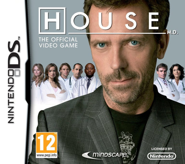 Nintendo DS Dr. House, doos voorkant House M.D. The Official Video Game met dokter House en zijn team, tweedehands