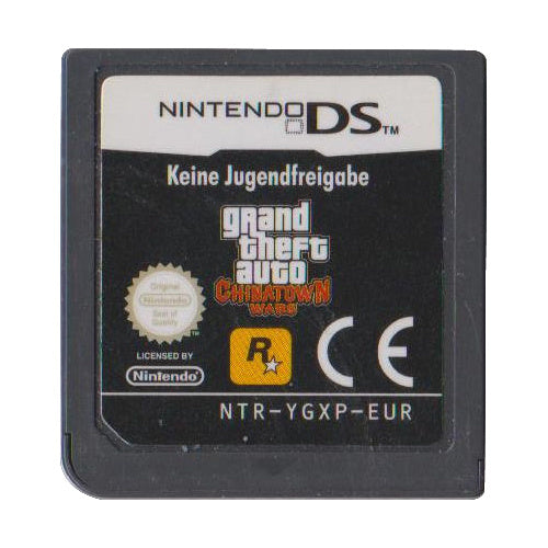 Nintendo DS Grand Theft Auto Chinatown Wars, losse spelkaart met de tekst Keine Jugendfreigabe