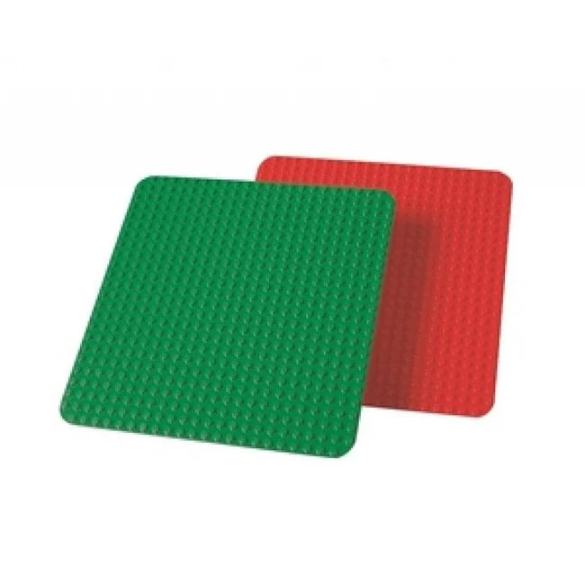 LEGO-Grote Bouwplaten (Rood/Groen) - 9071 (Met gebruikerssporen)-tweedehands