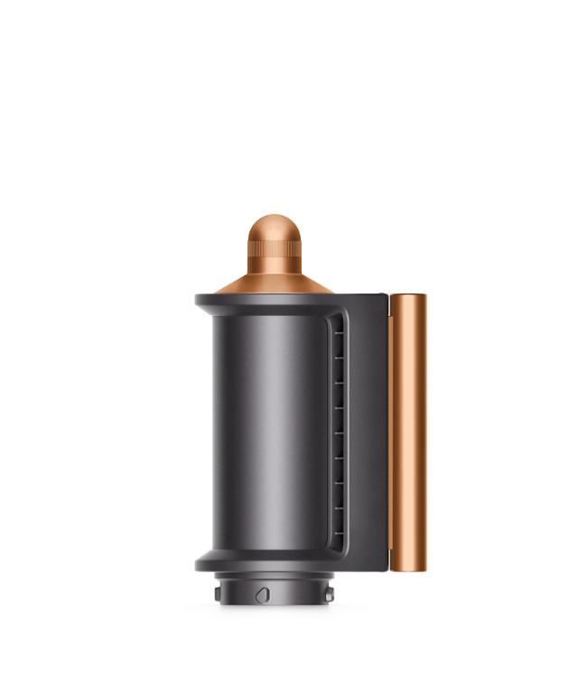 Dyson Airwrap Coanda Smoothing Dryer opzetstuk, copper, donkergrijs met koperkleurige accenten, voorkant, tweedehands