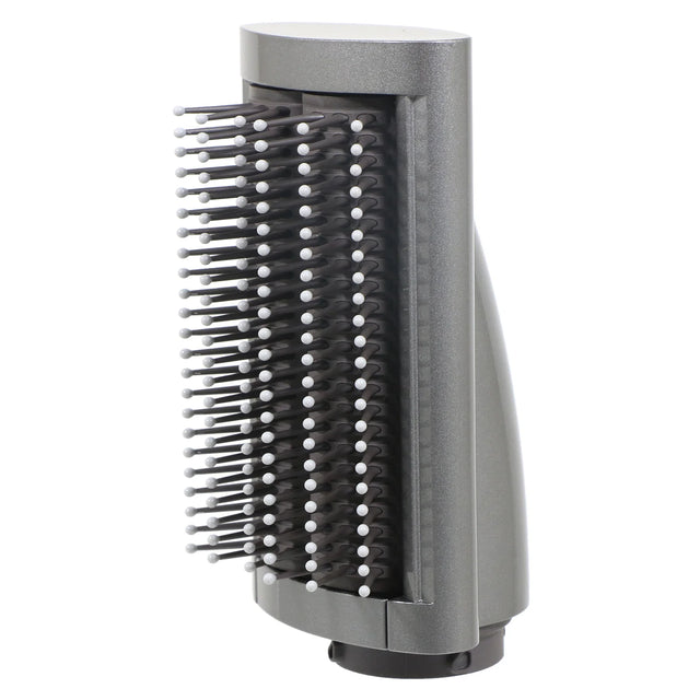 Dyson Airwrap soft smoothing brush opzetstuk, zilvergrijs, voorkant, tweedehands