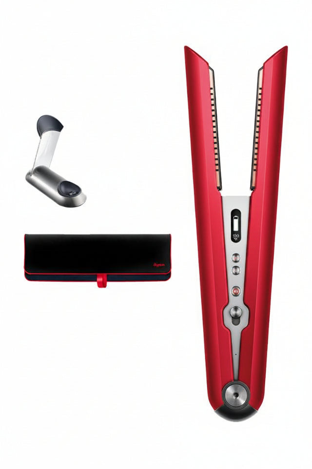 Dyson Corrale stijltang, rood, met oplaadstandaard en etui