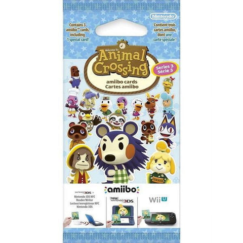 Animal Crossing Amiibo Cards Serie 3 Kaarten Booster Pack - 3 Kaarten