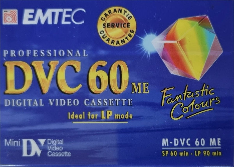 EMTEC-Digital Video Cassette Tapes Mini DV Tape Cassette Bandjes - 60 minuten (Nieuw)