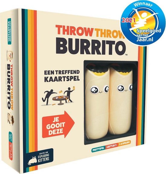 Exploding Kittens-Throw Throw Burrito - Nederlandstalig Kaartspel (Nieuw)