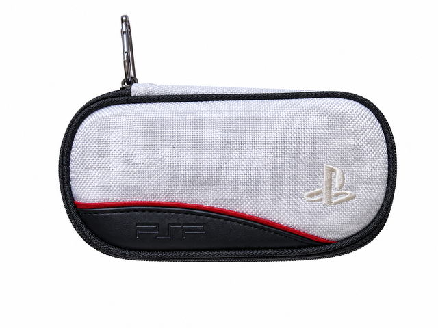 R.D.S. Game Traveler hoes voor Sony PSP, wit, etui met rits, PlayStation-logo en PSP-opdruk, tweedehands
