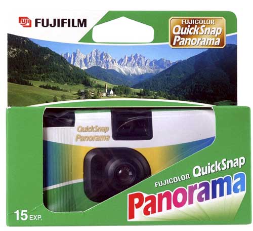 Fujifilm-Expired - Fujicolor QuickSnap Panorama - Wegwerpcamera, 15 opnames, 35mm film (Nieuw)
