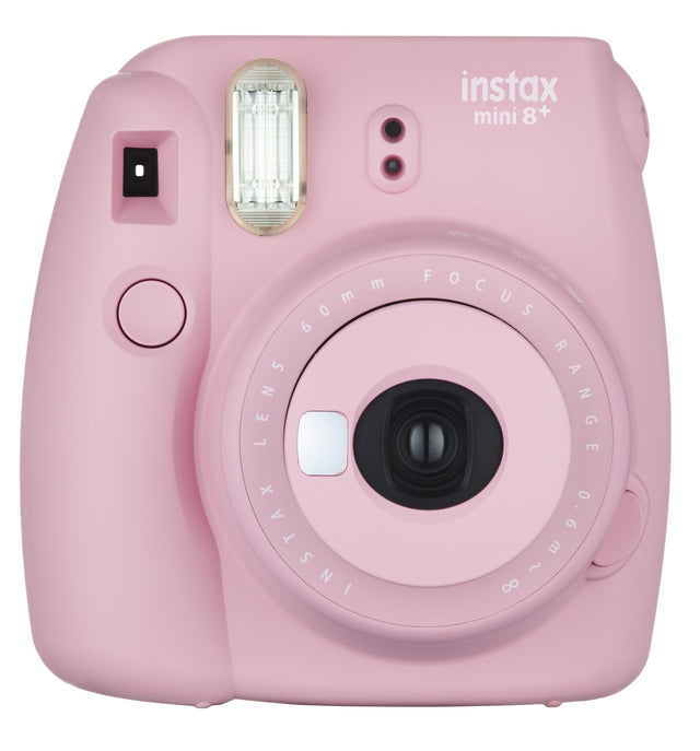 Fujifilm Instax Mini 8+ instant camera, roze, voorkant, tweedehands
