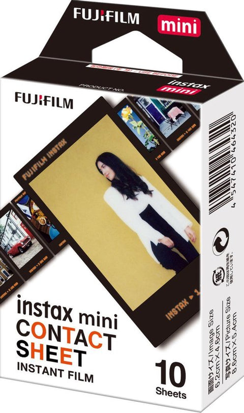 Fujifilm-Instax Mini Film - Black Contact Sheet - 10 Stuks (Nieuw)