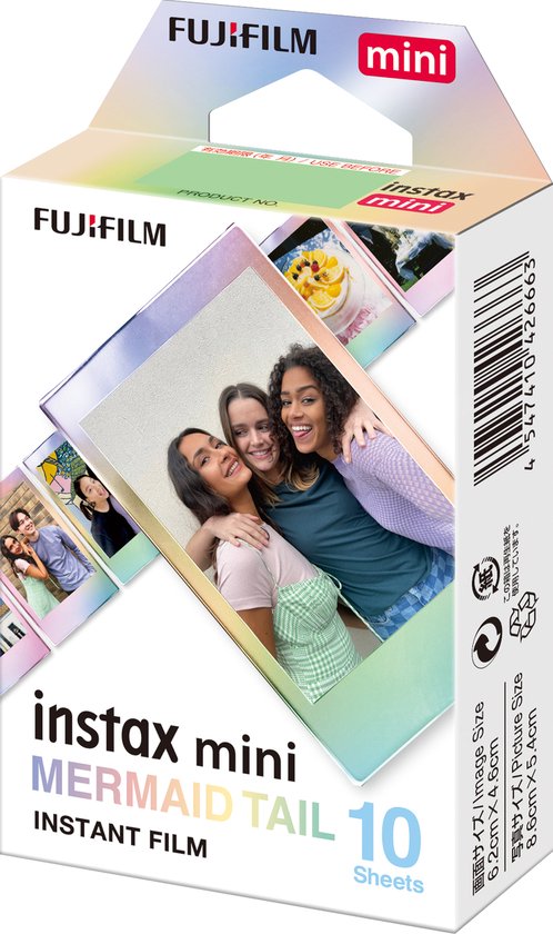 Fujifilm-Instax Mini Film - Mermaid Tail - 10 Stuks (Nieuw)