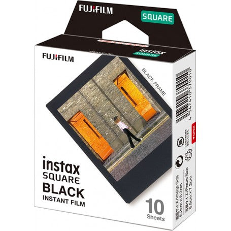 Fujifilm Instax Square instant film met zwart kader 10 vellen, verpakking voorkant