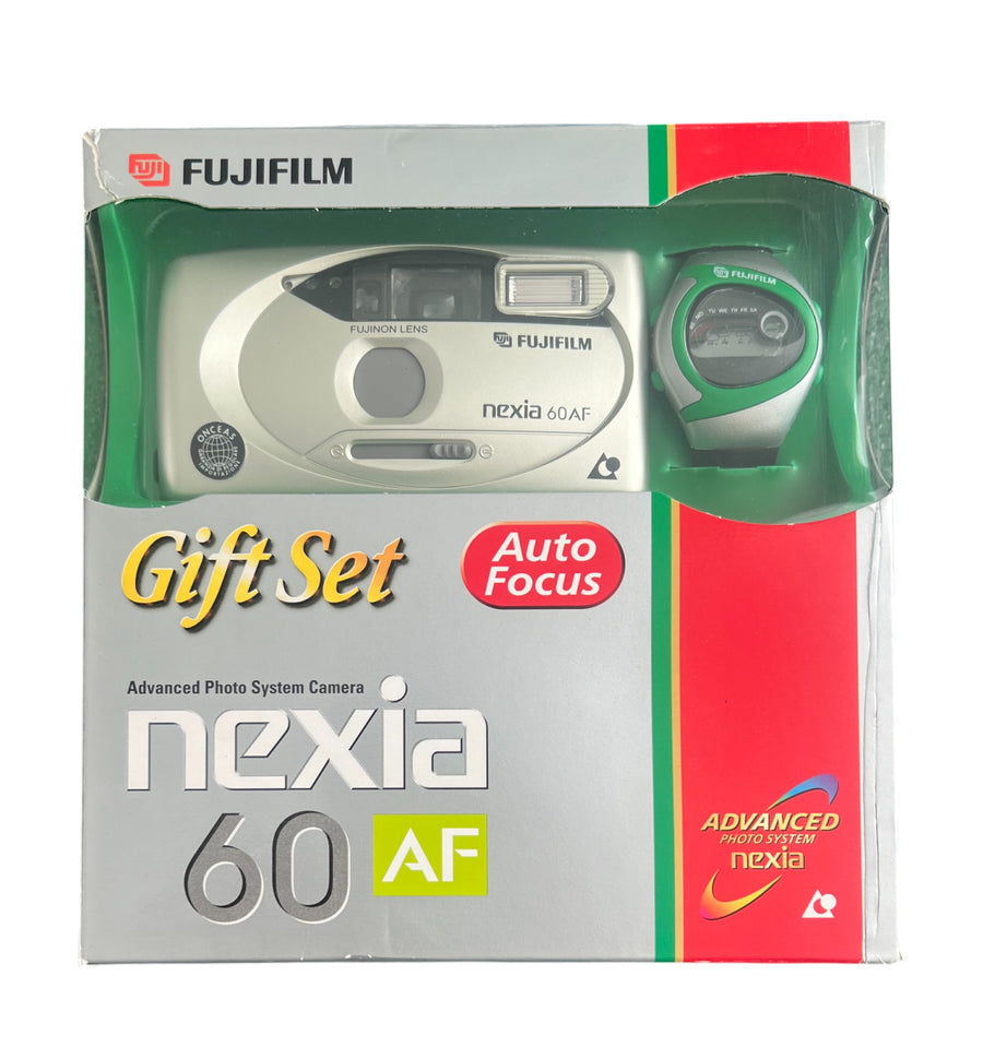Fujifilm-Nexia 60 AF APS Point & Shoot Camera Gift Set (+ Horloge) (Nieuw)