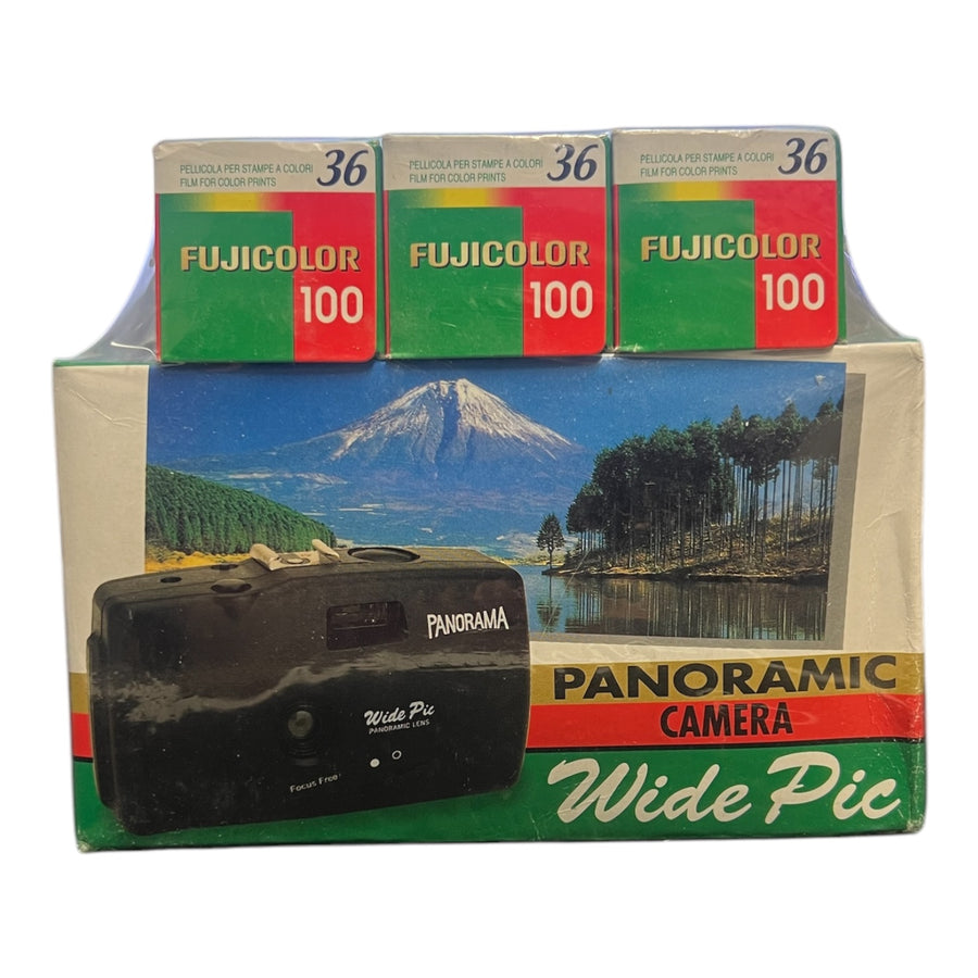 Fujifilm-Panoramic Wide Pic 35mm Camera + 3x Fujicolor 100 (Nieuw)