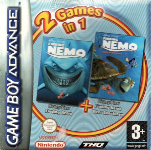 Game Boy-2 Games in 1: Finding Nemo & Finding Nemo: The Continuing Adventures (In doos) Tweedehands