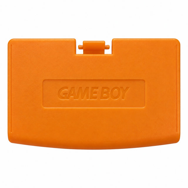 Nintendo Game Boy Advance batterijklepje, oranje, origineel, buitenkant met Game Boy-logo, nieuw