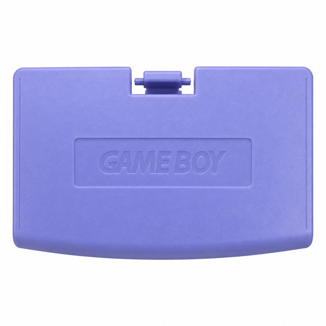 Nintendo Game Boy Advance batterijklepje, paars, origineel, buitenkant met Game Boy-logo, nieuw